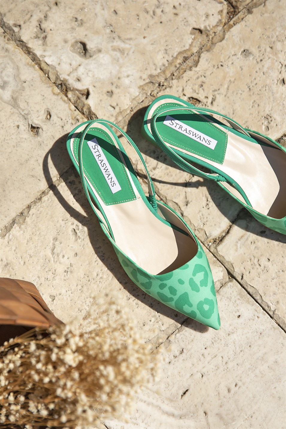 Darlin  Kadın Topuklu   Kumaş Sandalet Yeşil